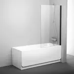 Ravak Pivot - Vaňová zástena, 80x140 cm, čierna/číre sklo 79840300Z1