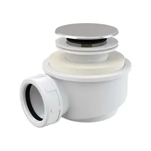 Alcadrain Vaničkové sifóny - Odtoková súprava pre vaničky, Click-Clack, chróm A476