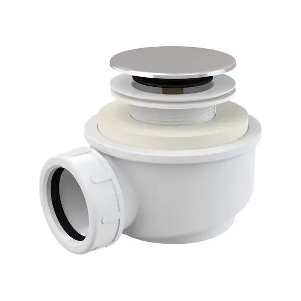 Alcadrain Vaničkové sifóny - Odtoková súprava pre vaničky, Click-Clack, chróm A476