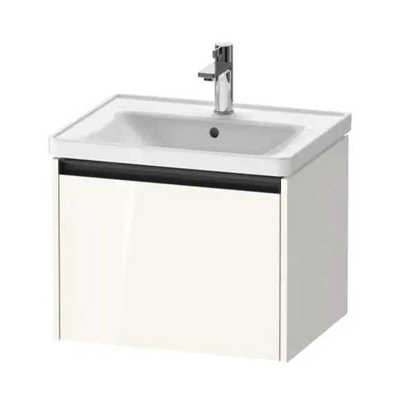 Duravit Ketho.2 - Umývadlová skrinka, 44x58x46 cm, 1 zásuvka, lesklá biela K25081022220000