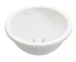 Villeroy & Boch Loop&Friends - Umývadlo zápustné, priemer 39 cm, s prepadom, alpská biela 4A590001