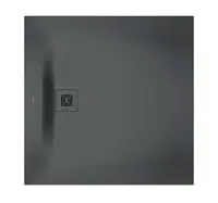 Duravit Sustano - Sprchová vanička, 100x100 cm, DuraSolid, matná tmavosivá 720275650000000