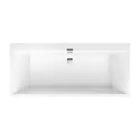 Villeroy & Boch Squaro Edge 12 - Vana 180x80x45 cm, Quaryl, bílá UBQ180SQE2DV-01