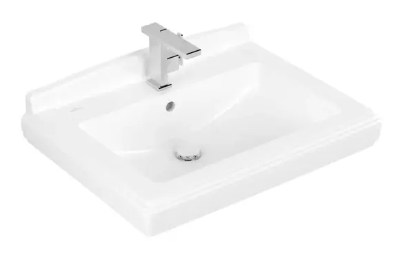 Villeroy & Boch Hommage - Umyvadlo 75x58 cm, s přepadem, otvor pro baterii, Ceramicplus, bílá 710175R1