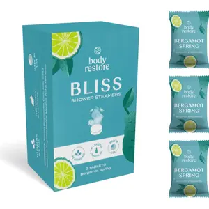 Body Restore Bliss Shower Steamers tablety do sprchy vůně Bergamot Spring 3 ks