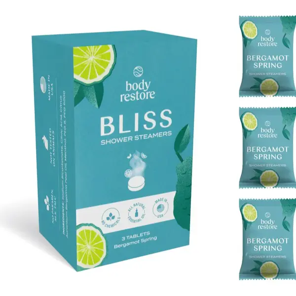Body Restore Bliss Shower Steamers tablety do sprchy vůně Bergamot Spring 3 ks