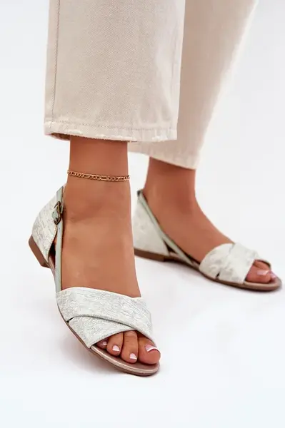 Kožené Ploché Sandály Maciejka