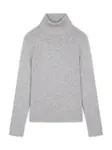 JUST CASHMERE Sveter 'Juni'  sivá melírovaná