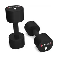 HMS HPT08 Jednoruční činky, černá, velikost 8 KG