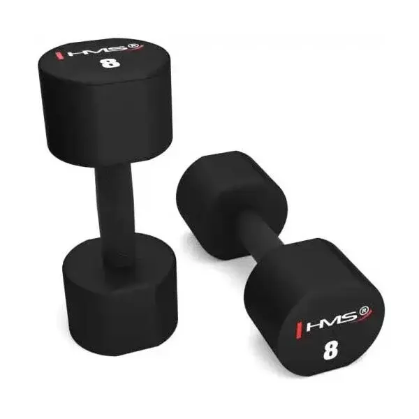 HMS HPT08 Jednoruční činky, černá, velikost 8 KG