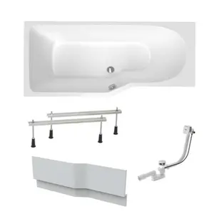 Asymetrická vaňa Laguna Beáta Plus 160x80 cm akrylát ľavá SIKOBE1600LAPNP