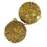 Lesklé koule 7cm (2 ks) – zlaté