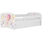 Dětská postel Babydreams+SZ+M bílá 80x180 Balónek