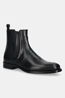 Kožené kotníkové boty Baldinini pánské, černá barva, U6B014P1VITE