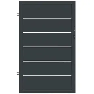 PLOTOVÁ BRANKA NOVARA LEVÁ 90x150 ZN RAL7024 MAT