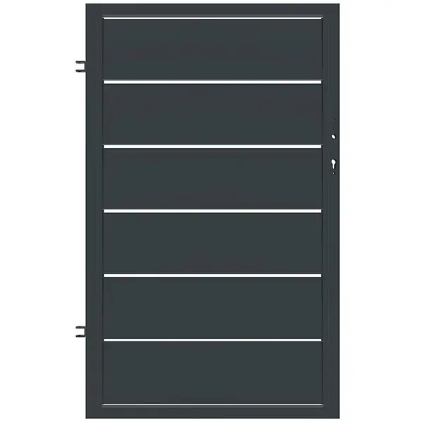 PLOTOVÁ BRANKA NOVARA LEVÁ 90x150 ZN RAL7024 MAT