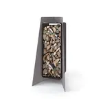 Stojan na dřevo FLAMINGO DELUXE 3, šedá (Island) FLHSF42-049