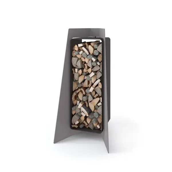 Stojan na dřevo FLAMINGO DELUXE 3, šedá (Island) FLHSF42-049