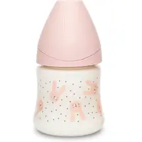 Suavinex Premium Hygge Láhev 0m+ 150 ml 1 ks králík růžový