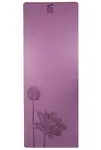 SharpShape Podložka na jógu PU FLOWER fialová