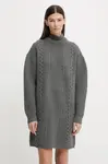 Vlněné šaty G-Star Cable loose knit