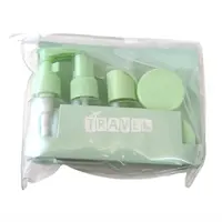 Cestovná sada fľaštičiek na kozmetiku 7 v 1 TRAVEL - viac farieb Farba: Zelená