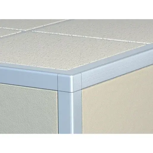 Ružek ružek "hranatý" Havos, hliník, dĺžka 30 cm, výška hrany 12 mm, RALEH12