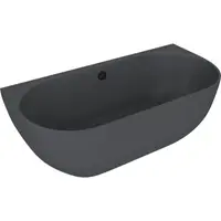 Polysan Pagoda voľne stojaca vaňa 170x85 cm liaty mramor ľavá aj pravá antracit antracit 72976.51