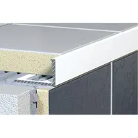 Lišta ukončovací "L" Havos biela, hliník komaxit, dĺžka 250 cm, výška hrany 8 mm, ALKMB8250