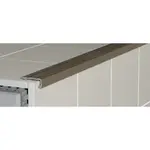 Schodová hrana schodová "hrana" Havos bronz, hliník elox, dĺžka 270 cm, výška hrany 9 mm, ALESHBR9270