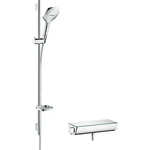 Hansgrohe Raindance Select E sprchový systém na stěnu s termostatickou batériou chróm 27039000