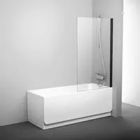 Ravak Pivot vanová zástěna 140x80 cm černá 79840300z1 PVS180TBL