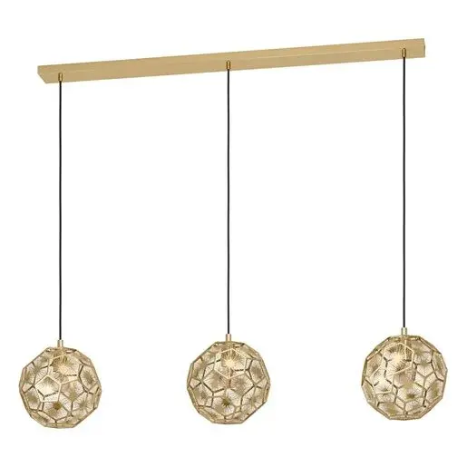 Závesné osvetlenie Eglo SKOURA mosadz 39757