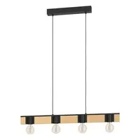 Závesné osvetlenie Eglo BAILRIGG čierna 43902