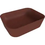 Polysan Banera umývadlo na dosku 49,5x34,5 cm hnědá mat bez prepadu 14596.71