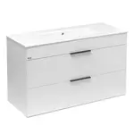 Kúpeľňová skrinka s umývadlom Jika Plan 100x44,1x62,2 cm biela H4536521763001