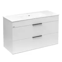 Kúpeľňová skrinka s umývadlom Jika Plan 100x44,1x62,2 cm biela H4536521763001