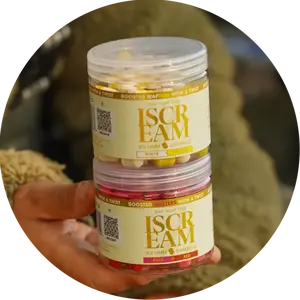 One more cast wafters boosted fluoro wafters iscream 100 g 10x14 mm - red & pink