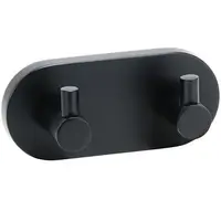 Bemeta Dark vešiak s 2 háčikmi 104405200