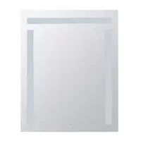 Zrkadlo Bemeta s osvětlením a dotykovým senzoremvo farebnom provedení hliník/sklo 101401107