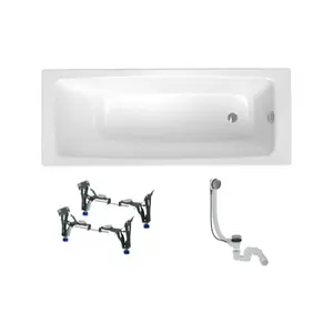 Obdĺžniková vaňa SAT Feel 150x70 cm smaltovaná oceľ ľavá aj pravá SATBVFEEL1505