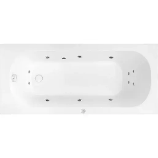 Masážna vaňa SIKO Mika 170x70 cm BASIC akrylát ľavá SIKOHMBMIKA170L