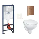 Závesný wc set do ľahkých stien / predstenová montáž GROHE Bau Ceramic SIKOGRSBAUSCDL0