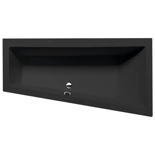 Asymetrická vaňa Polysan ANDRA R 90x180 cm akrylát pravá čierna 78771BM