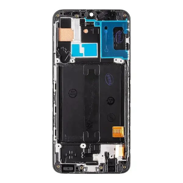 LCD display + dotyková deska + přední kryt pro Samsung Galaxy A40, black (Incell)