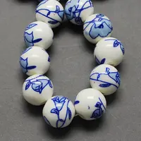 Handmade Printed Porcelain Beads