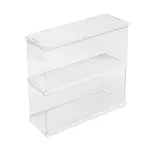 2-Tier Rectangle Transparent Acrylic Minifigures Display Case