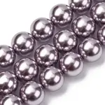 Electroplated Shell Pearl Beads Strands