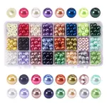 Eco-Friendly Dyed Glass Pearl Round Beads