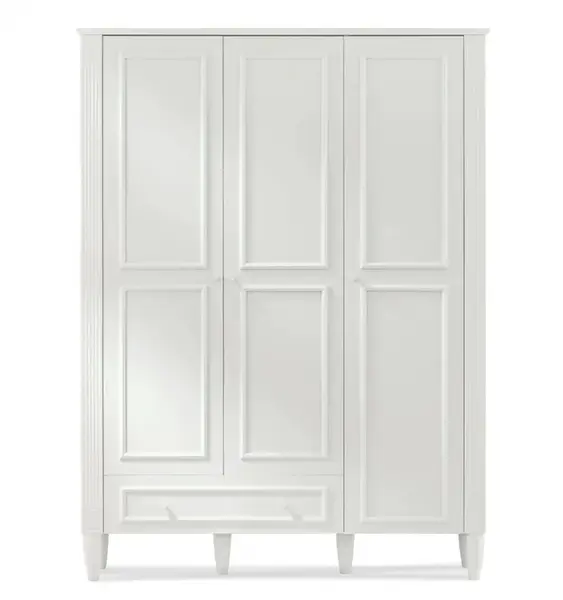 Trojdverová šatníková skriňa lexi - biela